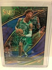 2019-20 Panini Select Romeo Langford Rookie #245 Courtside Blue Fastbreak 12/25
