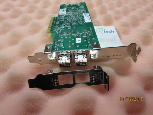 06T94G- Qlogic QLE2562 8GB PCIe DP FC HBA DELL / both Low & High Profile Bracket - Picture 3 of 4