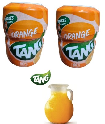 TANG ORANGE FLAVORED DRINK MIX   POWDER DRINK  Makes 7 QUARTS 100% VITAMIN C 