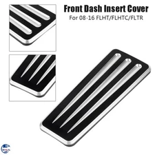 Black Cut Front Dash Insert Cover For Harley Electra Glide Ultra Classic FLHTCU