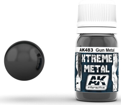 Metallic Farbe Xtreme Metal Gun Metal Ak-0483 AK Interactive