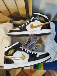 air jordan 1 preto e dourado