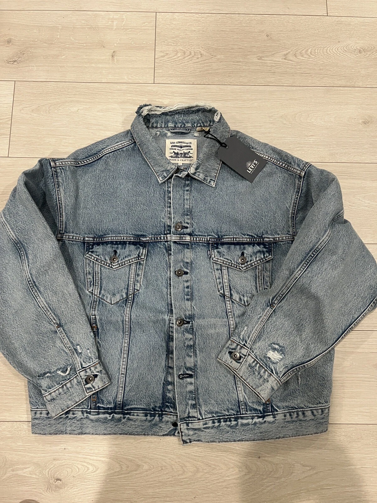 Rare Levi’s Levis Made & Crafted Premium Quality Oversized LMC Big E Jacket L - product detail image 1