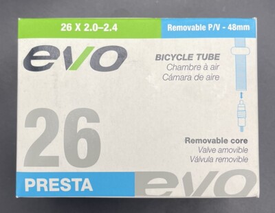 EVO Bicycle Tube 26x 2.0 -2.4 48mm Presta MTB New