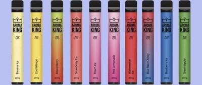 Aroma King EZigarette mit Nikotin Vape einweg EShisha 700 Züge 20mg