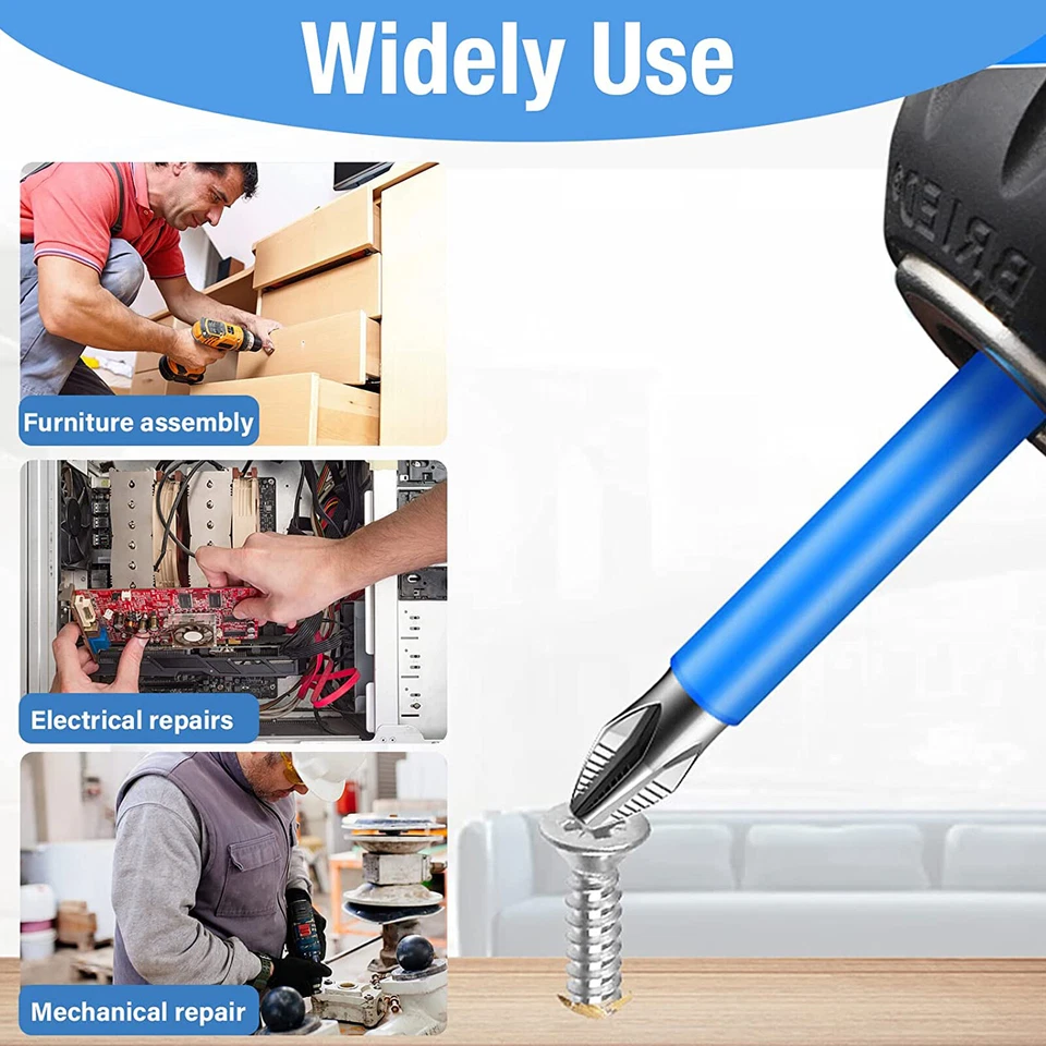 14/7 Magnetic screwdriver bit Bits set PH2 Anti-slip Hex Shank Screw Cross Head - Image 4 of 4