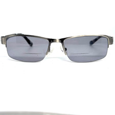 ZENNI Eyeglasses Frames Womens Half Rim Silver Gray lens 16919