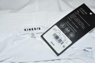 Kinesis Lightweight Mid Rise Run Shorts in White Size: MED