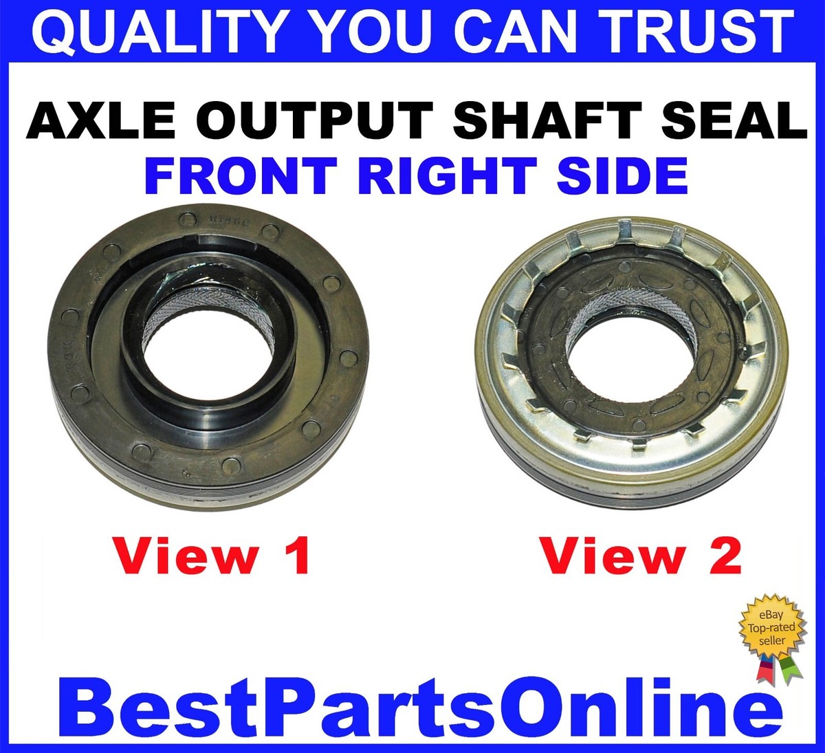 Axle Output Shaft Seal Front Right Ref. 710688 12471617 7574 