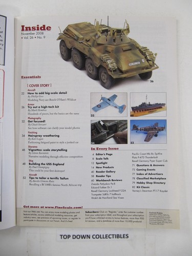 Fine Scale Modeler Magazine November 2008 Weathering Handbook Included - Imagen 2 de 2