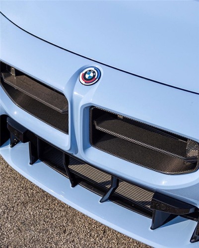 DRY CARBON APN Style Front Grille Replacement Kits For 2023-2024 BMW G87 M2 - Picture 5 of 18