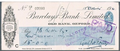 95 Great Bank of scotland cheque book 
