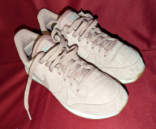 NIKE Damen Sneaker Altrosa ("Pink") Gr. 38,5 Velours Textil GEBRAUCHT s. Bilder! - Bild 4 von 23