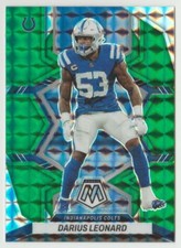 2022 Panini Mosaic Green Prizm #86 Darius Leonard Indianapolis Colts