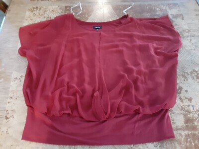 Stunning Womens Alyx Red Top 2X #S124