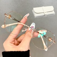 Women's Diamond Fashion Anti-Blue Light Presbyopia Reading Glasses