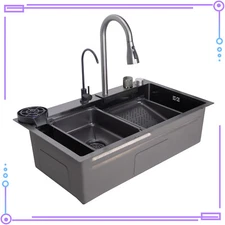 New Stainless Steel Undermount Kitchen Sink Wear-resistant For Indoor Outdoor