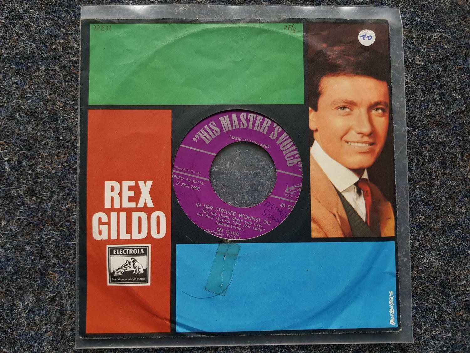 7"" Single Vinyl Rex Gildo - In der Strasse wohnst du Holland
