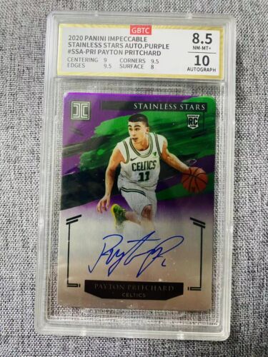 2020Panini Impeccable Stainless Stars Auto10 Purple Payton Pritchard GBTC 8.5 RC - Picture 1 of 2