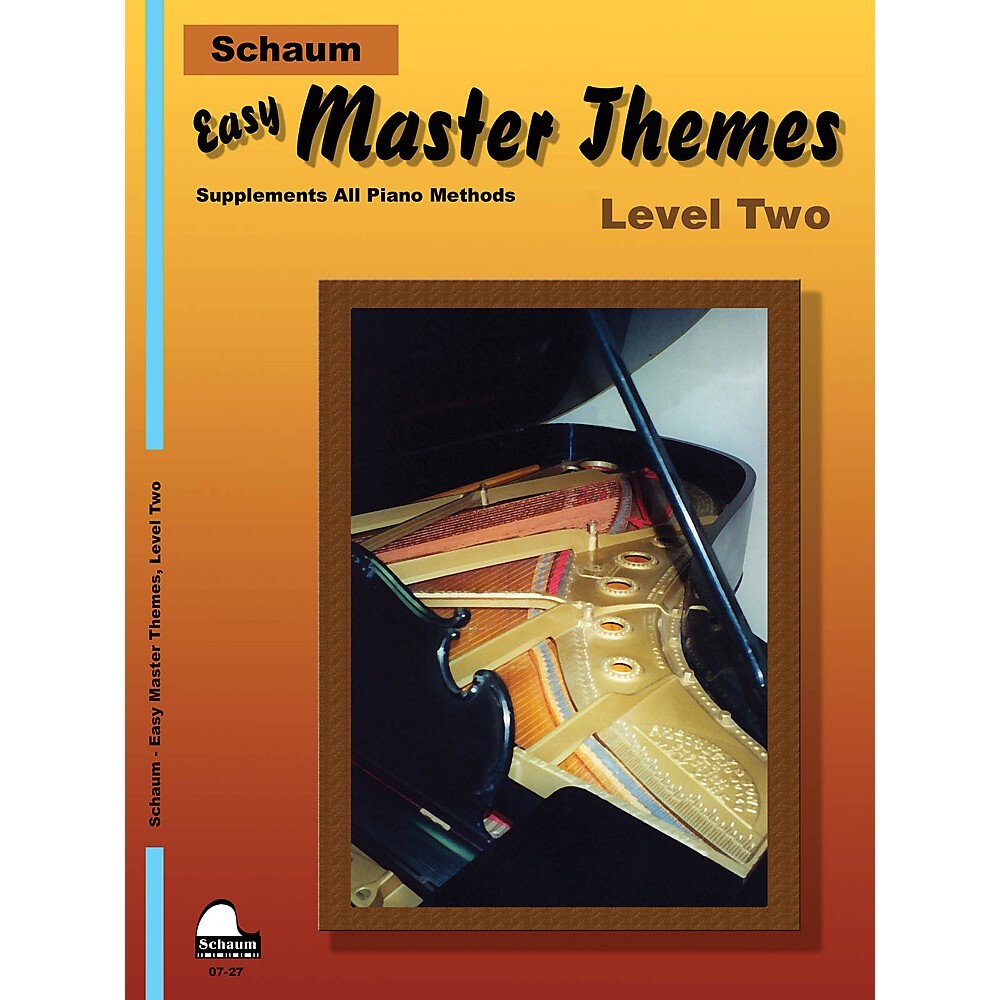 SCHAUM Easy Master Themes, Учебная серия фортепиано Lev 2 в мягком переплете