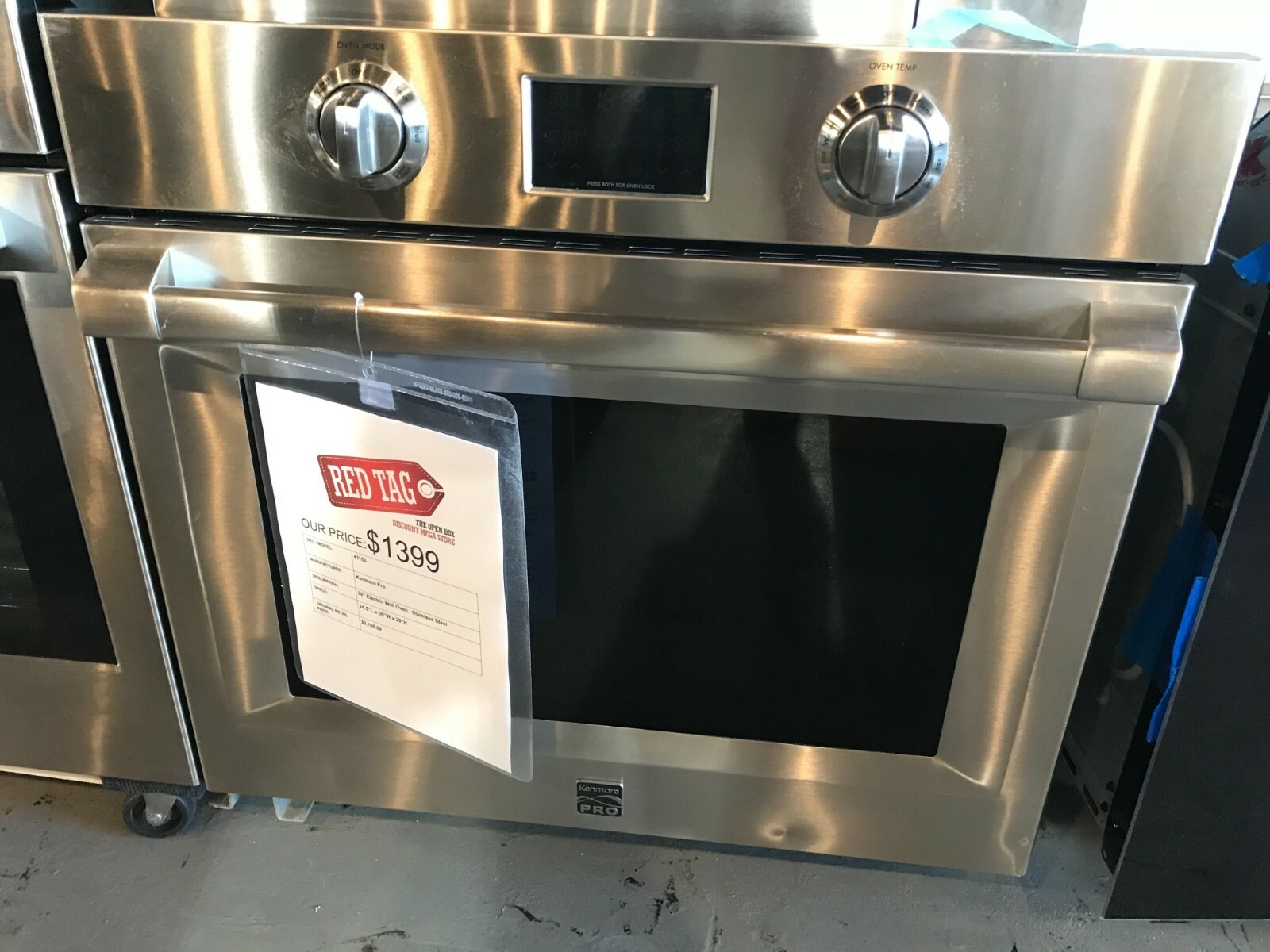 Kenmore Pro 30” Single Electric Wall Oven eBay