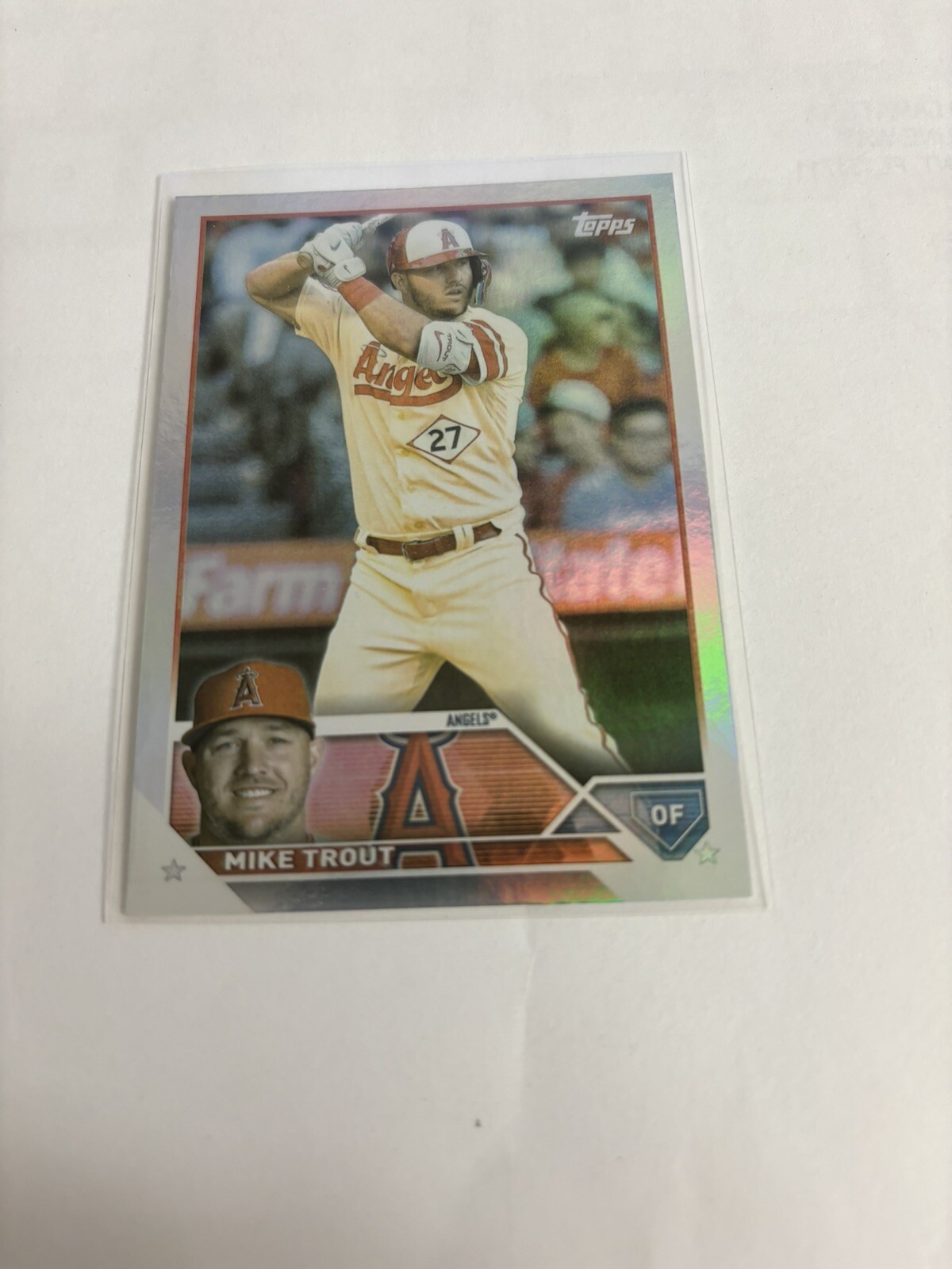 2023 Topps Series 1 - Rainbow Foil #27 Mike Trout