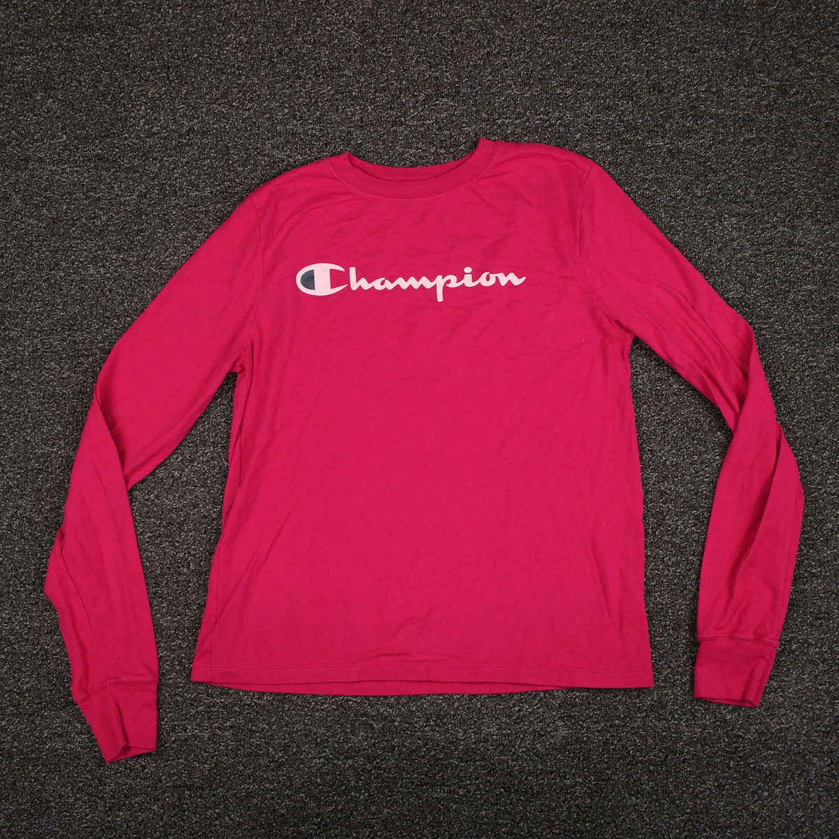 Red champion long sleeve shirt best sale womens