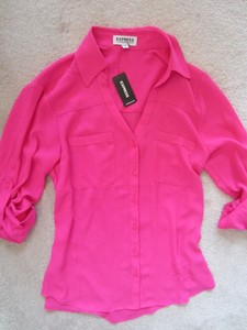 express button down blouse