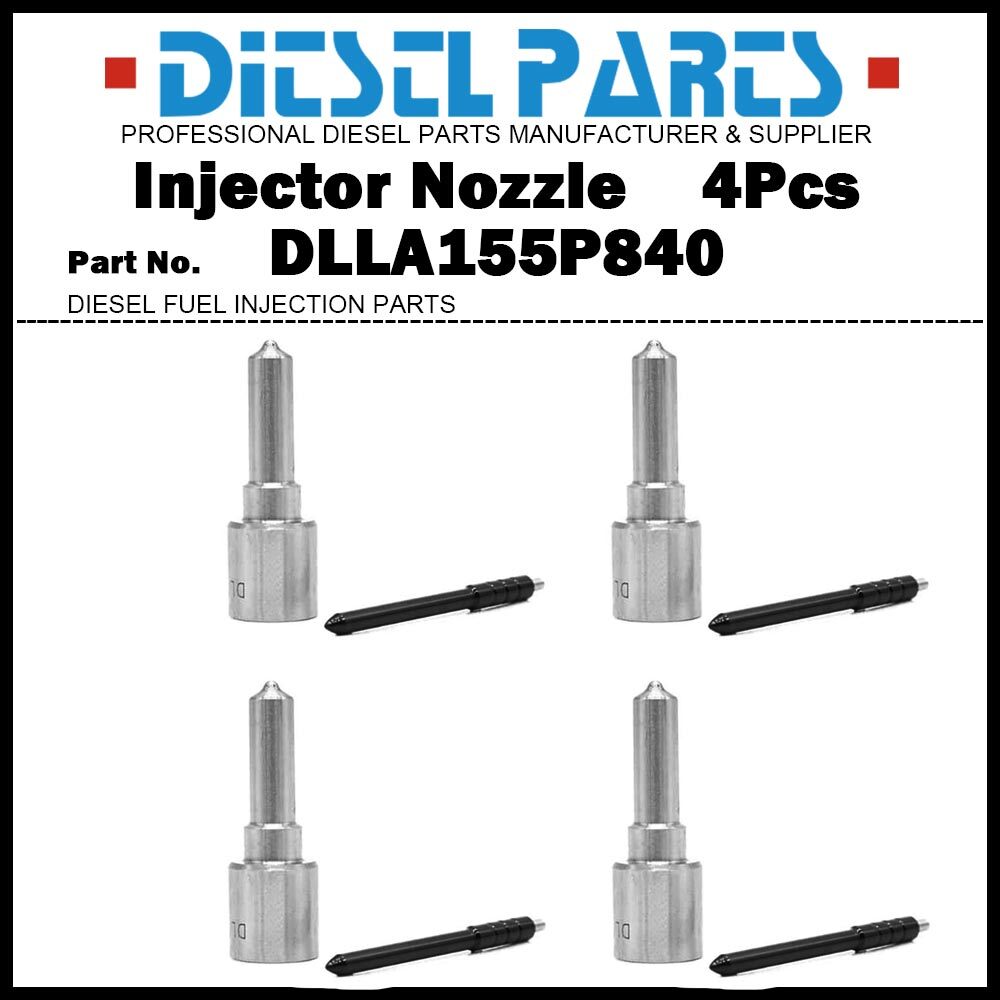 4x Fuel Injector Nozzle DLLA155P840 for Hino 300 Toyota Dyna N04C