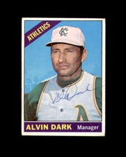 Alvin Dark Hand Signed 1966 Topps Kansas City Athletics Autograph
