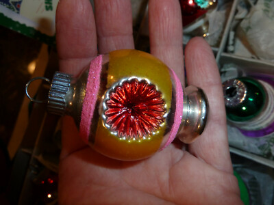 christopher radko 1940's design Shiny Brite Mini Glass Ornament