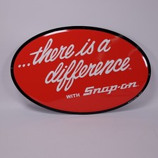 Snap On There is a difference with Snap-On Oval Metal Sign New