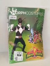 Mighty Morphin Power Rangers Black Ranger Adult Costume Size XL 2012
