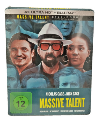 Massive Talent  - 4 K Ultra HD Blu-Ray - Steelbook - FSK 12  Neu  #