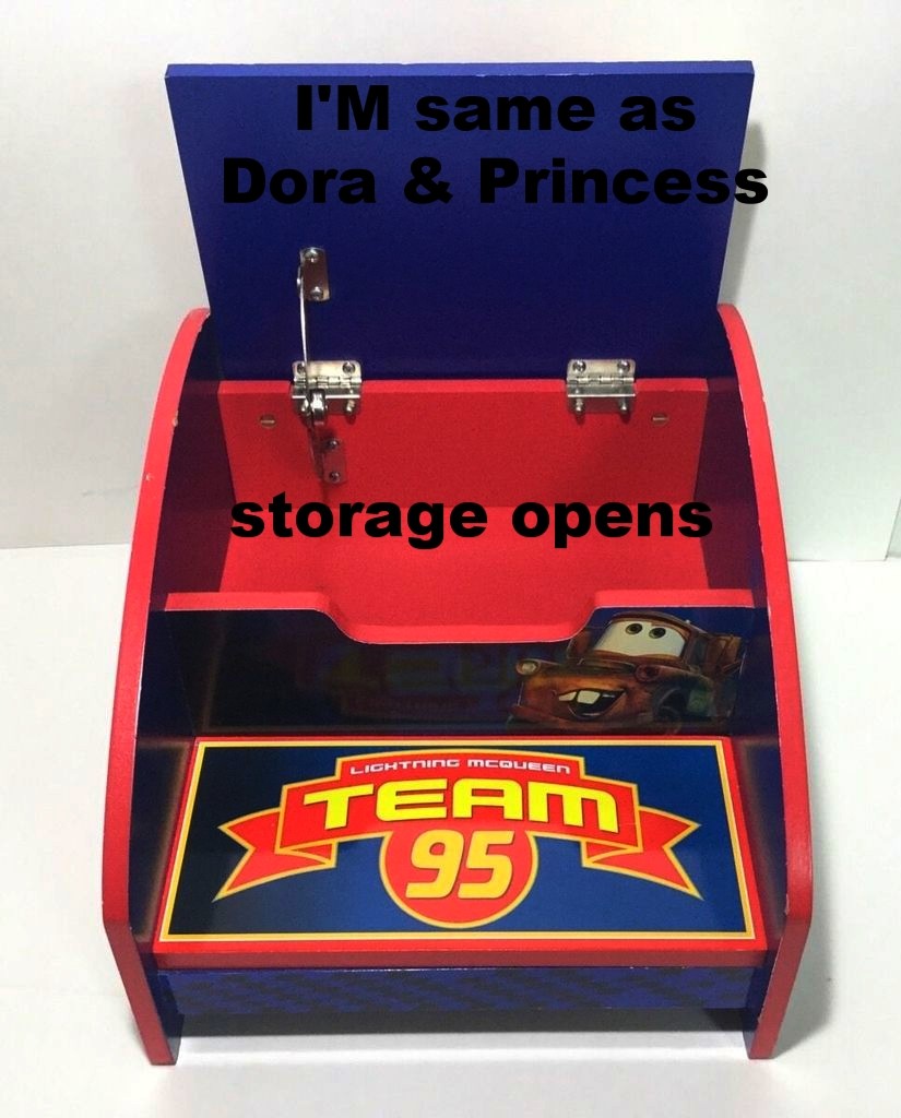 PRINCESS~DORA PUPPY~GIRLS~BED-BATHROOM~STORAGE WODDEN TOYS BOX