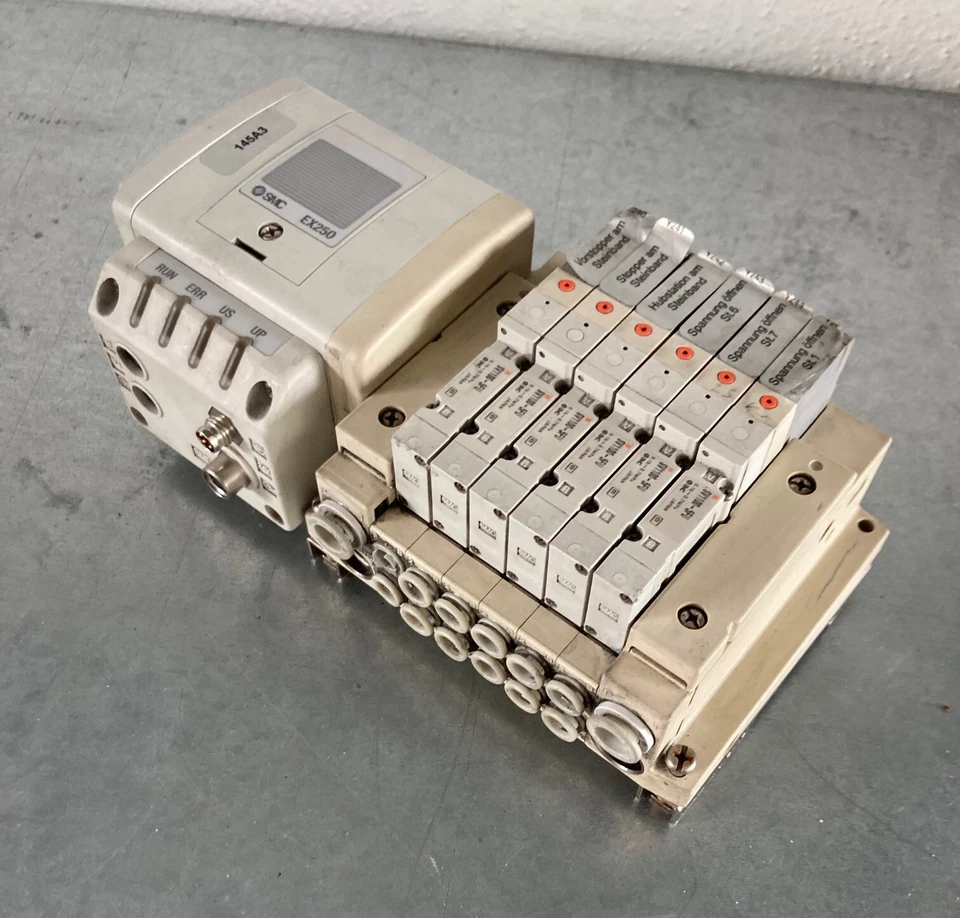 SMC SI UNIT EX250-SBI1-X41 + 6x SV1100-5FU Ventilinsel Pneumatikventil - Bild 2 von 3