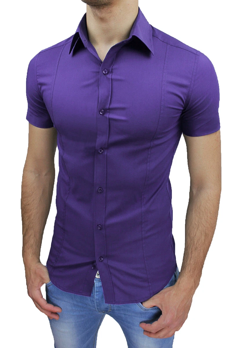 Camicia uomo best sale viola
