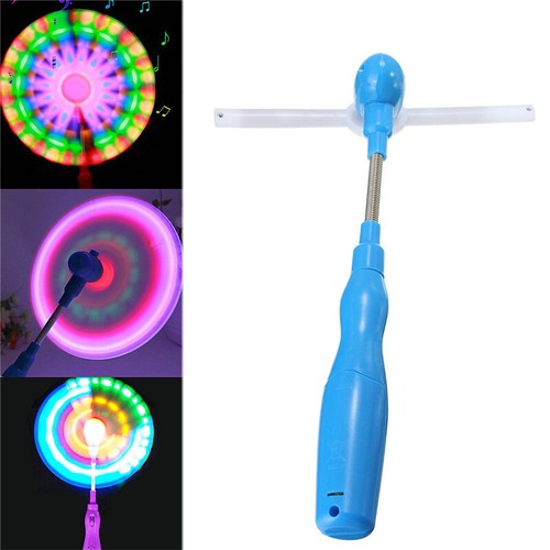 Flashing Light Up LED Spinning Windmill Glows Child Toy Music Present Gif.l8 - Photo 9/9