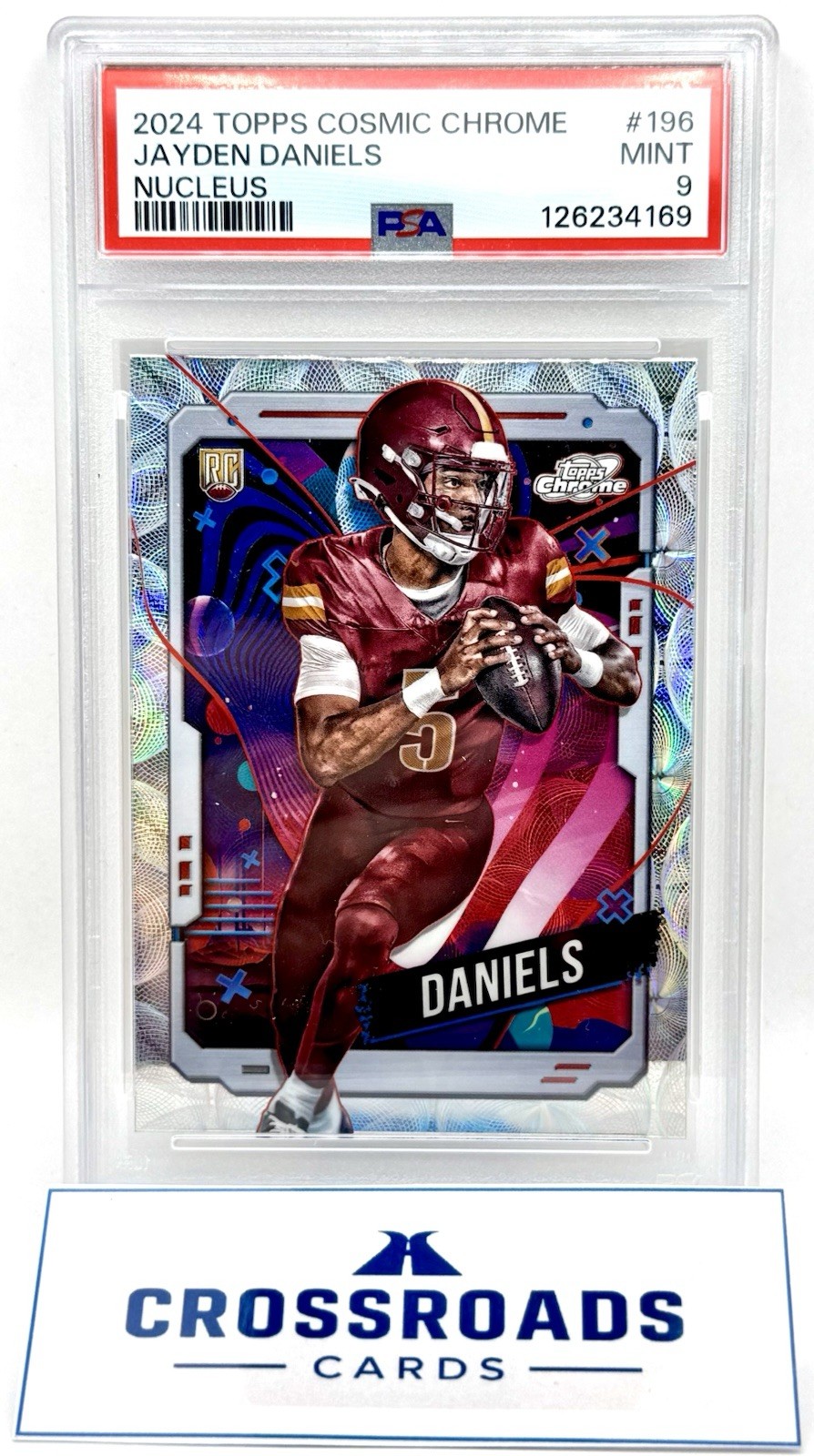 2024-25 Topps Cosmic Chrome Jayden Daniels 196 Nucleus PSA 9 Mint Commanders