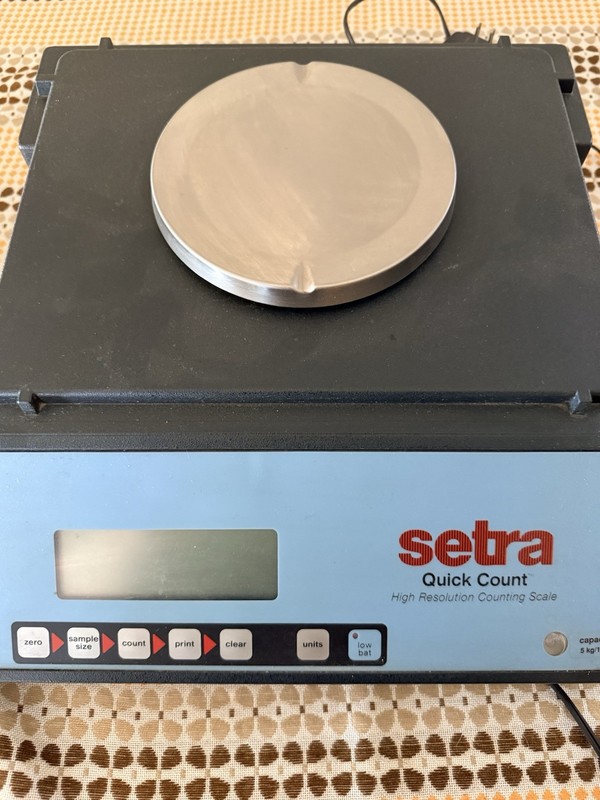 Setra Quick Count Counting Scale Stainless Steel Platform Digital Display