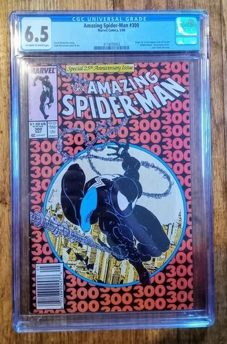 AMAZING SPIDER-MAN #300 CGC 6.5 NEWSSTAND - 1ST FULL VENOM - MCFARLANE- 1988