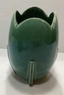 Vintage Large McCoy Green Tulip Ball Vase 7.5” HTF