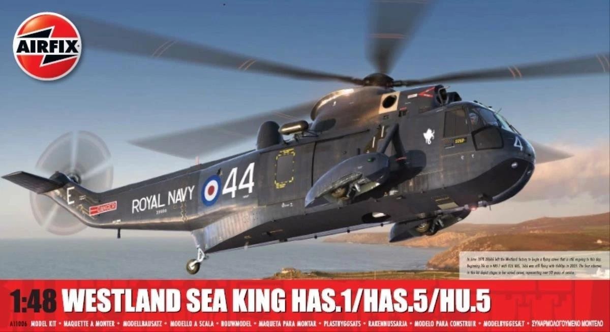 Airfix A11006 Westland Sea King HAS.1/HAS.5/HU.5 Helicopter 1:48 - Image 4