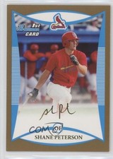2008 Bowman Draft Prospects Gold Shane Peterson #BDPP33 0f6