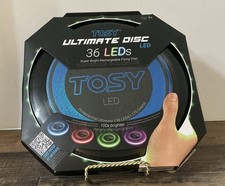 TOSY Flying Disc 36 Led HIGH Bright Smart Auto Light Up Rechargeable Waterproof