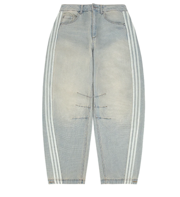 パンツ adidas Women's Adilenium Denim Pants Adidas Women Adilenium Season3 Banana Fitted Washed Denim Pants