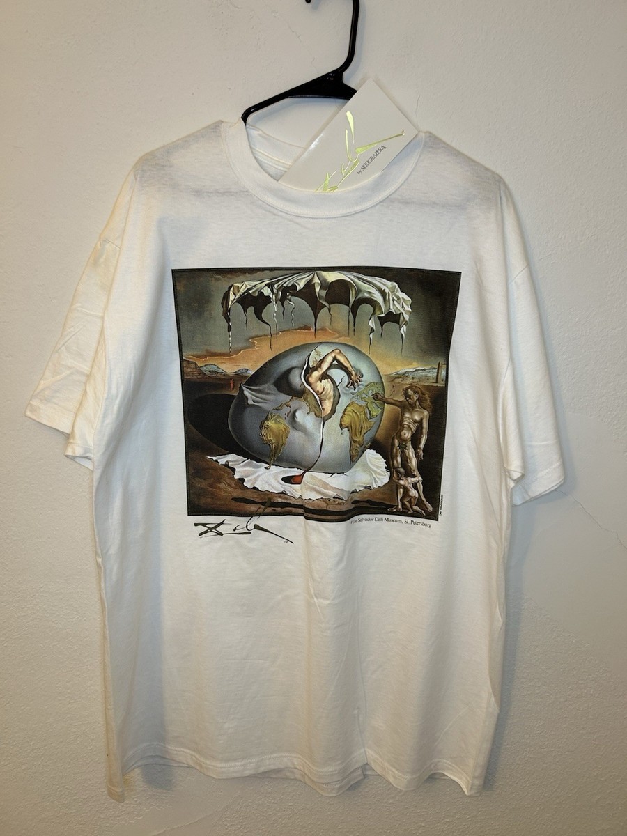 NWT VTG Salvador Dali Art T Shirt Men's XL 80s 90s Surreal