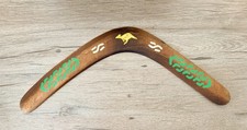 Vintage Australian Wooden Boomerang Hawes  Sons from Mudgeeraba Queensland