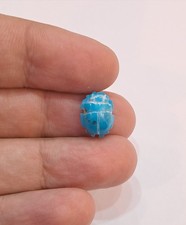 Ancient Egyptian Rare Pharaonic Antique Royal Turquoise Scarab Amulet BC