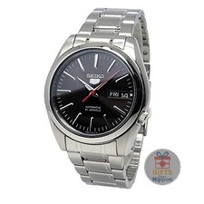 Seiko SNKL45K1 Men's Automatic Watch Black Dial Stainless Steel 37mm New